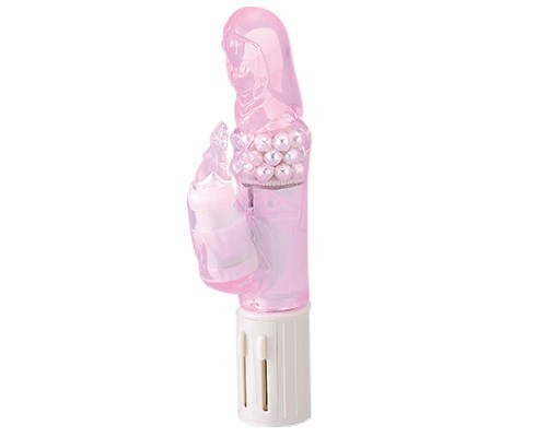 Silent Splash ④ with pink cordless pearls G-spot female turning bead vibrating masturbation stick