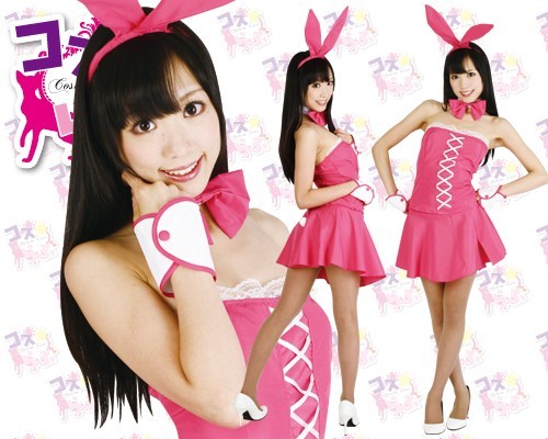 日本 A-one Costume Garden -兔子服裝 粉紅色