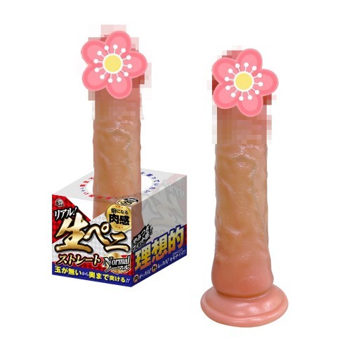 Japan A-ONE extreme deep penetration fleshy dildo, M size, human skin-touch realistic penis | Realistic touch elastic silicone dildo penis glans suction cup base