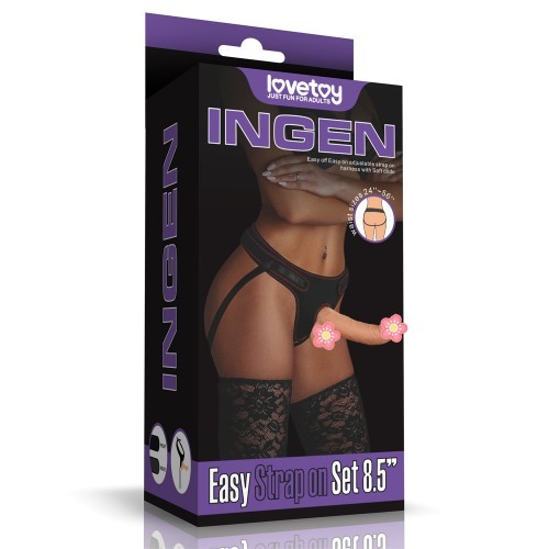 INGEN 女用舒适穿戴式逼真老二按摩棒-8.5吋