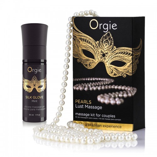 葡萄牙Orgie Pearls Lust Massage Set珠恋调情套装(珠炼+润滑液)