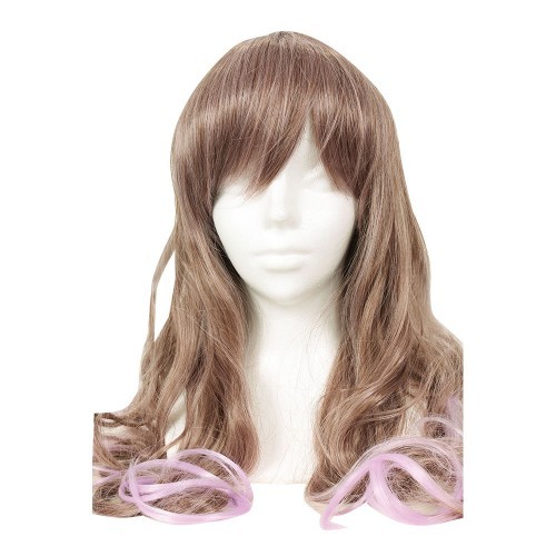 Halloween Long Wave Brown Purple wig