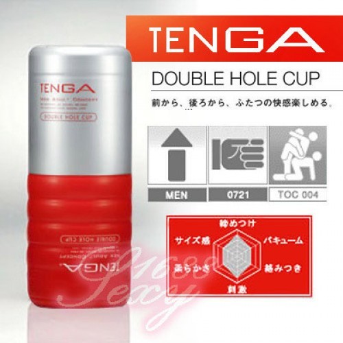 日本TENGA 體位型飛機杯(兩用型)(陰部+後庭雙面可用)雙洞自慰杯