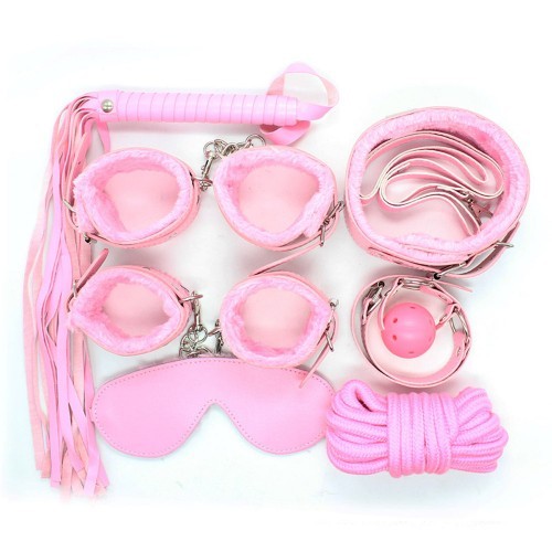 七件繩子鞭子護士套裝(粉色)