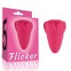 Flicker 吸吮舌舔震動棒(粉色)